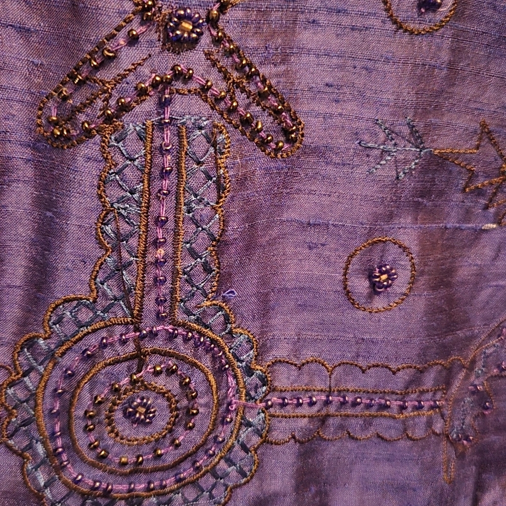 Chico's Royal Blue Embroidered Blazer - Picture 3 of 3